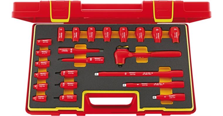 1001833755 Socket set 12171/19/4 VDE 3/8 inch 23-piece 96022020