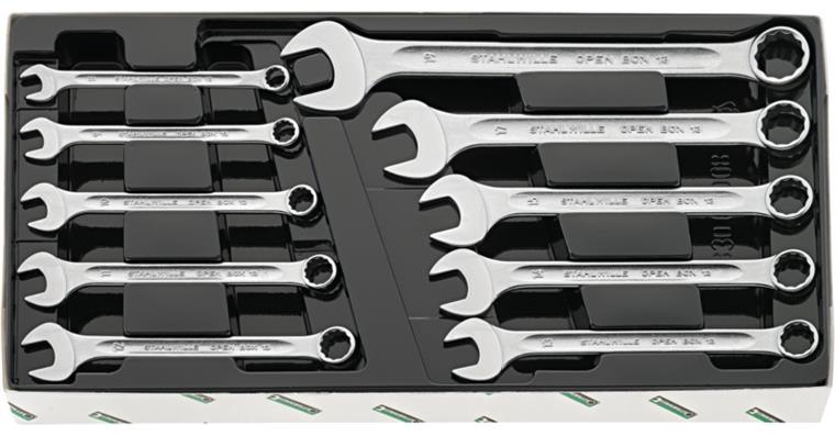 1001825510 Combination wrench set OPEN BOX 13 8-19mm 10-piece 96400808