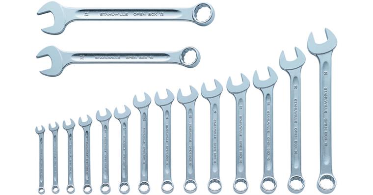 1050298107 Combination wrench set OPEN BOX 13 7 - 24 mm 16-piece 96400816