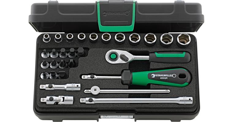 1001833896 Socket wrench set 40/23/6QR KN 1/4 inch 29-piece 96011137