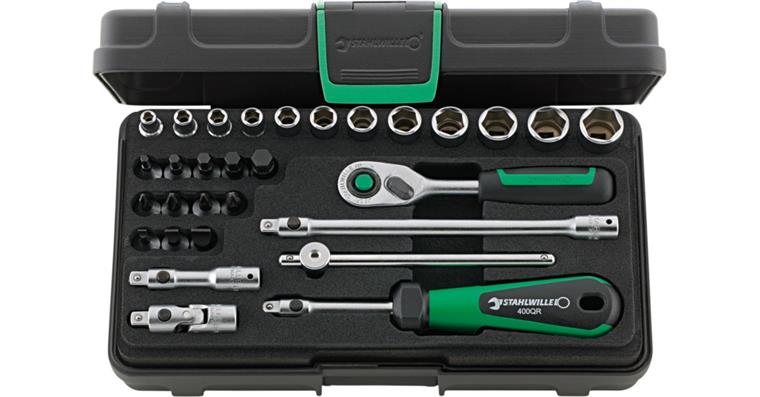 1051032201 Socket wrench set 40/24/6QR KN 1/4 inch 30-piece 96011182