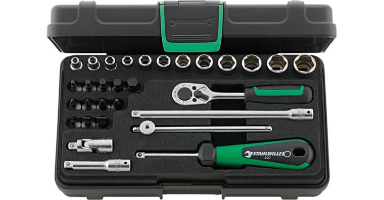 1001833425 Socket wrench set 40/24/6 KN 1/4 inch 30-piece 96011138