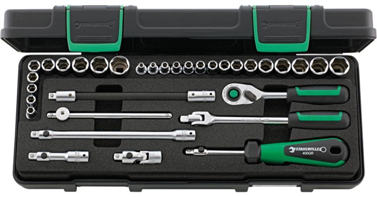 1001833981 Socket wrench set 40MA/25/8QR KN 1/4 inch 33-piece 96010107