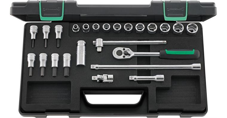 1001833446 Socket wrench set 456/49/19/5 KN 3/8 inch 24-piece 96021236