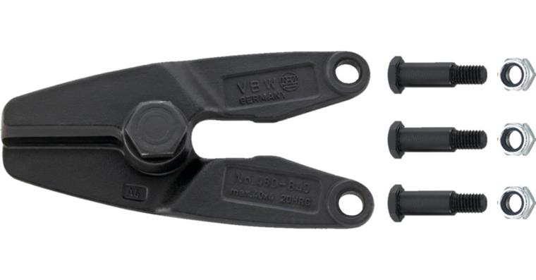 1057651101 Cutter head complete with screw and eccentric screws 87480133