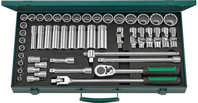 1001835752 Socket wrench set 50/43/7N 1/2 inch 50 pcs. 96031136