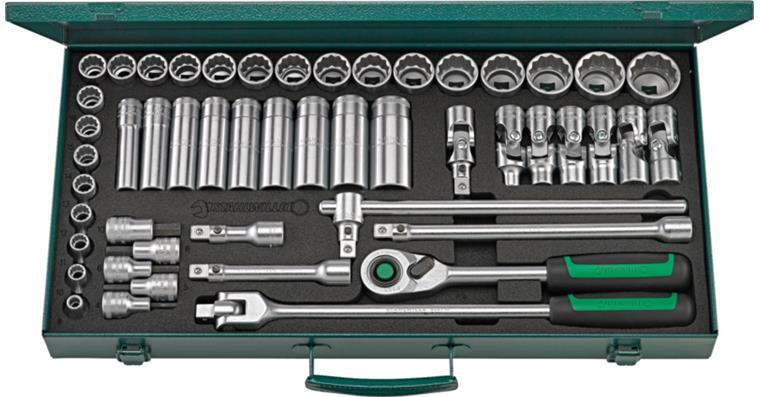 1001835753 Socket set 50/43/7QR 1/2 inch 50 pcs. 96031236