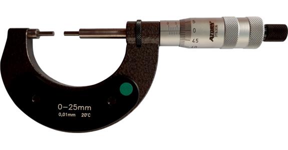Mikrometrické měřidlo ATORN s odsazením kontaktů, měřicí rozsah 25–50 mm