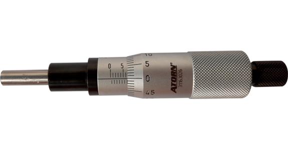 ATORN mikrometrová hlava, měřicí rozsah 0–25 mm R=7 K