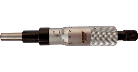 ATORN hlava mikrometru s neotáčivým vřetenem, měřicí rozsah 0–25 mm