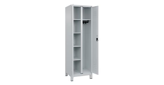 Wäsche-/Kombispind Classic PLUS, Füße, 2 Abteile, 1950x600x500mm RAL 7035/7035