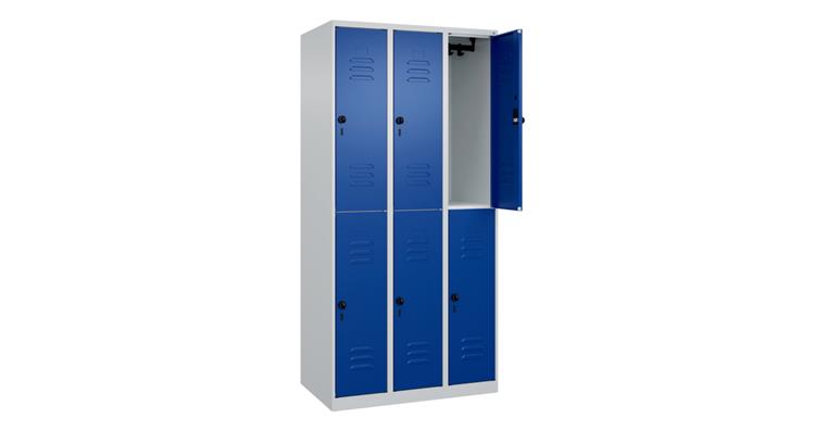 1085206303 Patrová skříňka Classic PLUS, 6 oddíly, 1850×900×500mm, RAL 7035/5010
