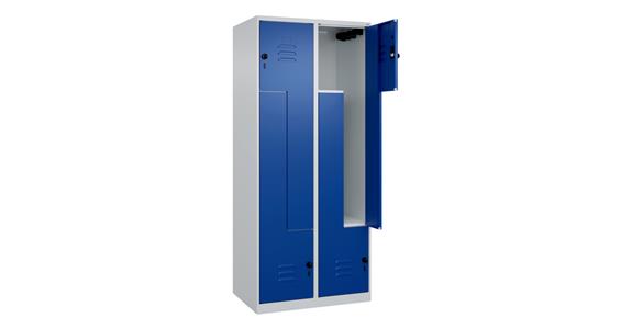 Z-Spind Classic PLUS, 4 Fächer, 1850x800x500mm RAL 7035/5010