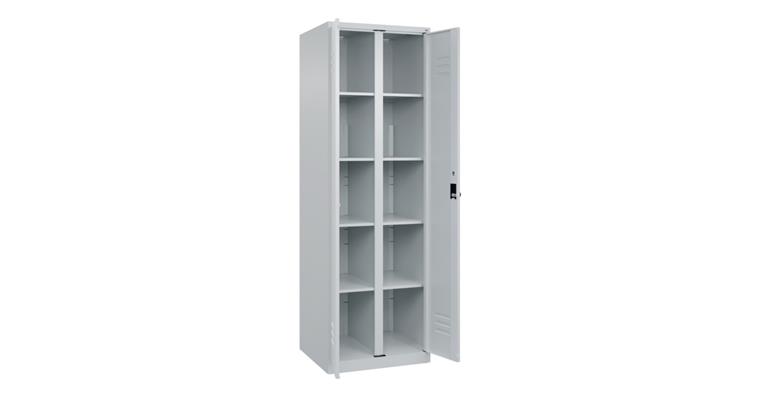 1085215101 Šatní skříňka Classic PLUS, 2 oddíly, 1850×600×500mm RAL 7035/7035