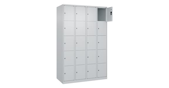 Schließfachschrank Classic PLUS, 20 Fächer, 1850x1200x500mm RAL 7035/7035