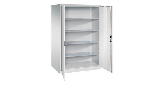 Hinged door cabinet 1950x1200x800 mm 4 shelves RAL 7035/7035