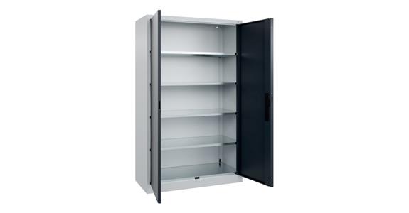 Flügeltür-Werkzeugschrank Acurado, 1950x1200x500mm RAL 7035/7016