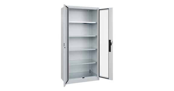 Flügeltür-Werkzeugschrank Acurado, Sichtfenstertüren, 1950x930x500mm 7035/7035