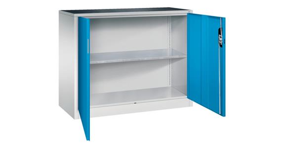 Hinged door tool cabinet HxWxD 1000x1200x500 mm 1 shelf RAL 5012