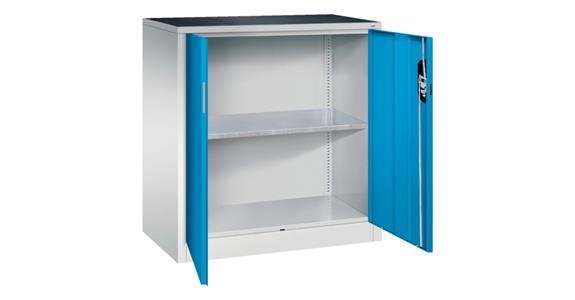 Hinged door tool cabinet HxWxD 1000x930x500 mm 1 shelf RAL 5012