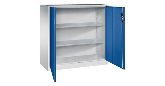 Flügeltür-Werkzeugschrank Acurado, H1200xB1200xT500mm RAL 7035/5010