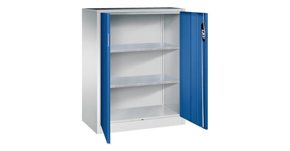 Flügeltür-Werkzeugschrank Acurado, H1200xB930xT500mm RAL 7035/5010