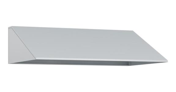 Schrägdachaufsatz 220x800x500mm RAL 7035