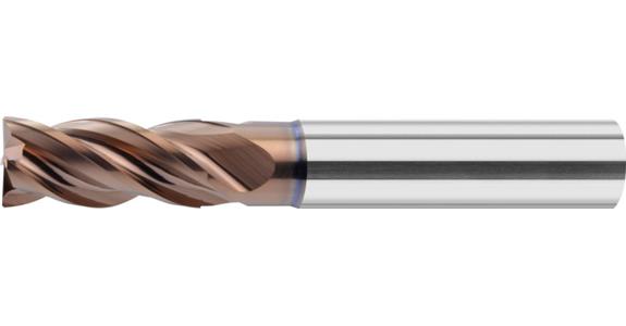 Solid carbide HPC end mill INOX Duocon-coated Z4 HA shaft long dia. 12 mm