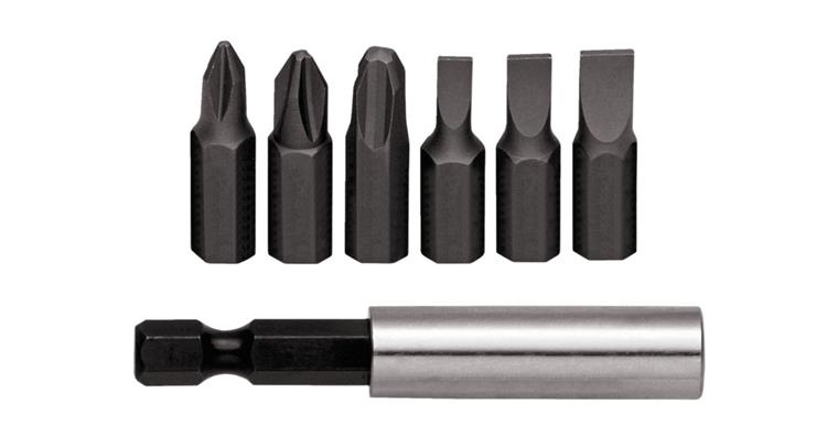 1001111454 bit box 1/4 inch PH+SL+bit holder magnetic 7-piece 3301345