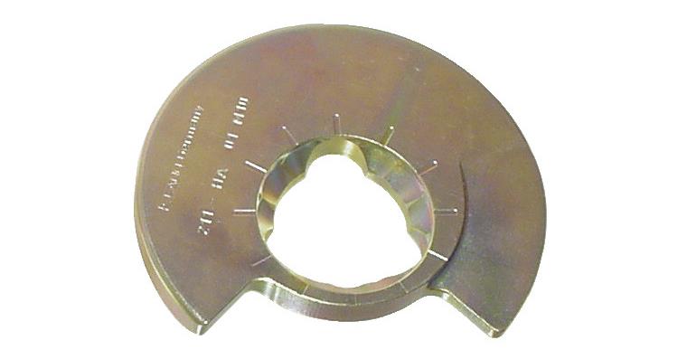 1001111134 pressure plate with wave profile size 0A 2432420