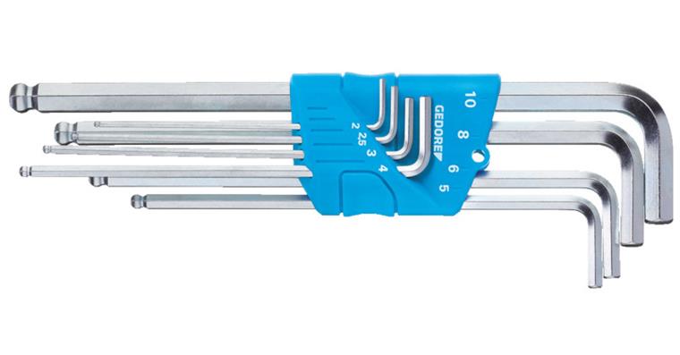 1001105308 Hex key L-wrench set XL ball point 8-piece 2-10 mm 1523988