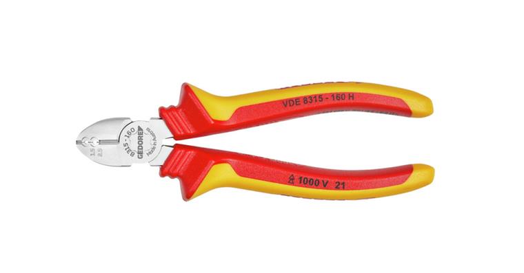 1001107170 VDE wire stripping diagonal cutters 160 mm 1742582