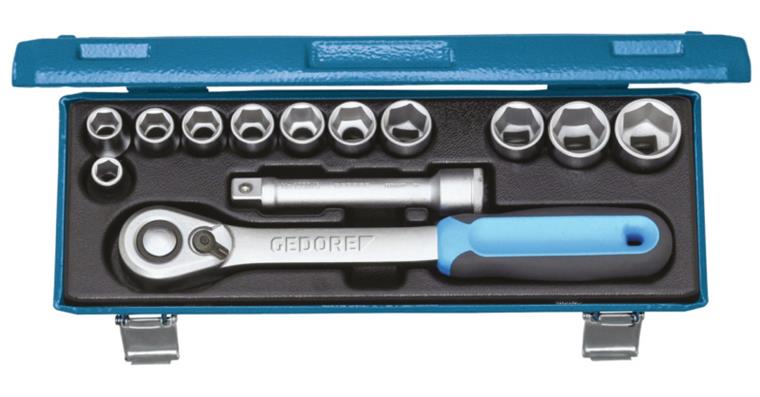 1051328201 socket set 1/2 inch 13-piece hexagonal 10-24 mm 2545810