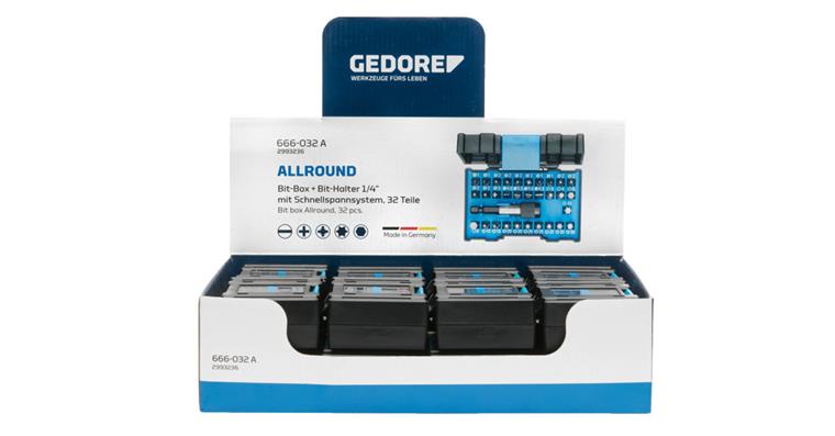 1001110409 display with 16-piece bit box Allround 3000052