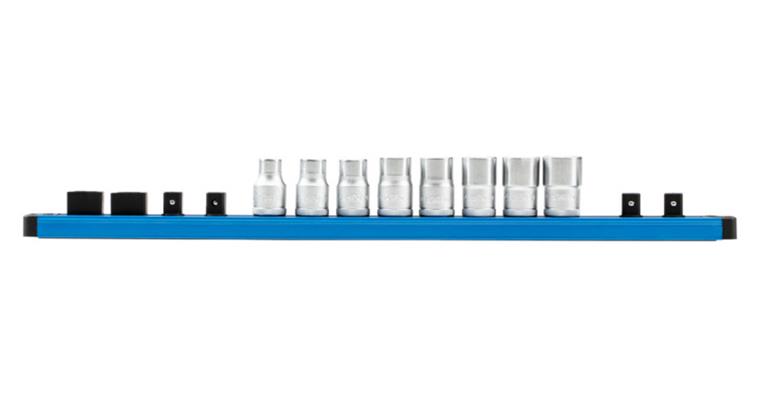 1001110519 Sockets 1/2 inch on socket strip 9-piece 3100456