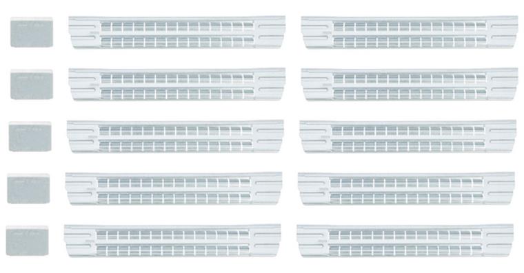 1001109630 Longitudinal divider set 5-piece 3101258