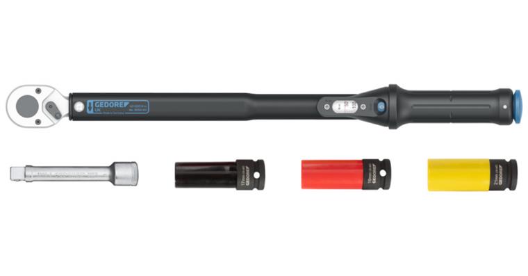 1001110417 Torque wrench TORCOFLEX UK Set 1/2 inch 40-200 Nm 3107027