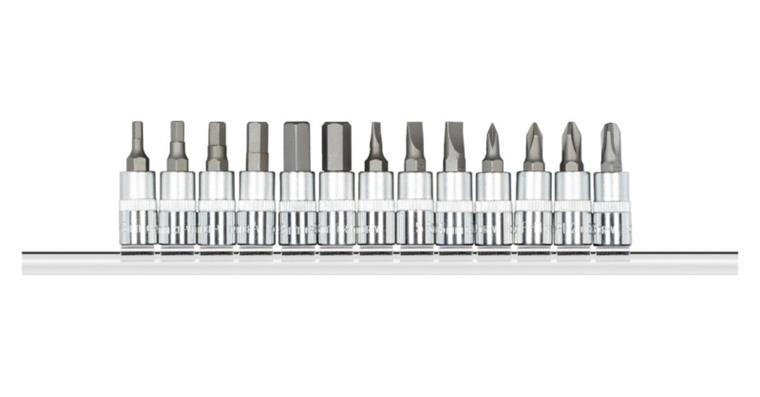 1001112051 screwdriver sockets 1/4 +strip 13-piece 3300022