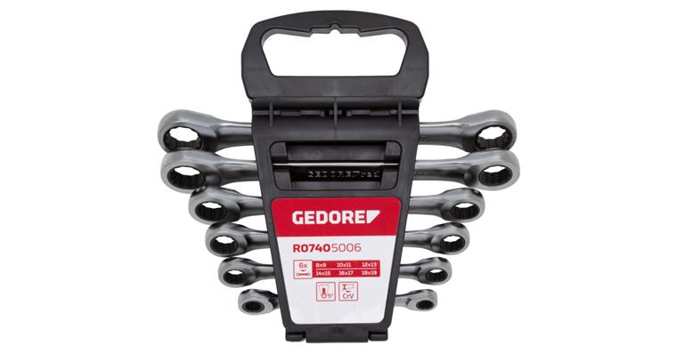 1001112782 Double ring ratchet wrench set SW8-19 mm 6-piece 3300898
