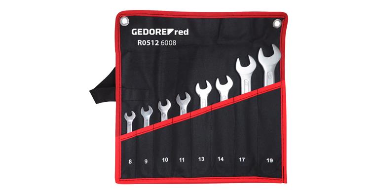1001112715 Double open-end wrench set short SW 6-22 mm 8-piece 3301081