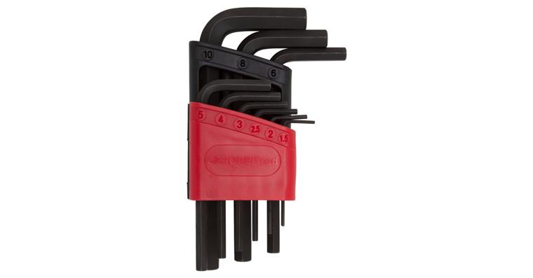 1001112341 Hex key L-wrench set hexagon 1.5-10 mm 9-piece 3301331