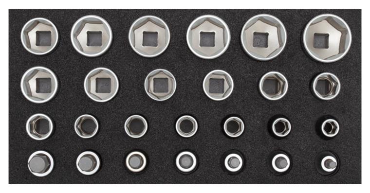 1001112896 socket wrench set 1/2 inch 2/6 CT module 26-piece 3301708