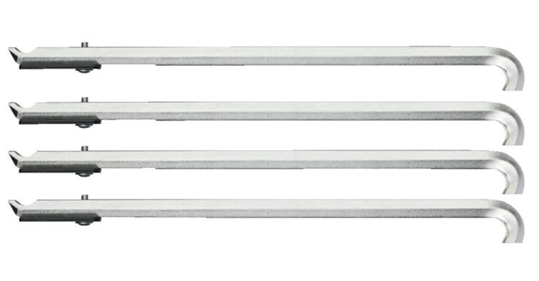 1001145280 puller hook set 4-piece 178 mm with spacers 8012080