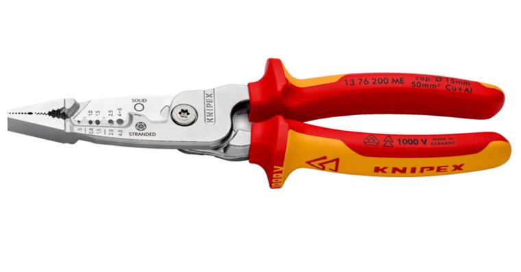 1001607109 Wire Stripper metric chrome-plated insulated VDE 200 mm Article 13 76 200 ME