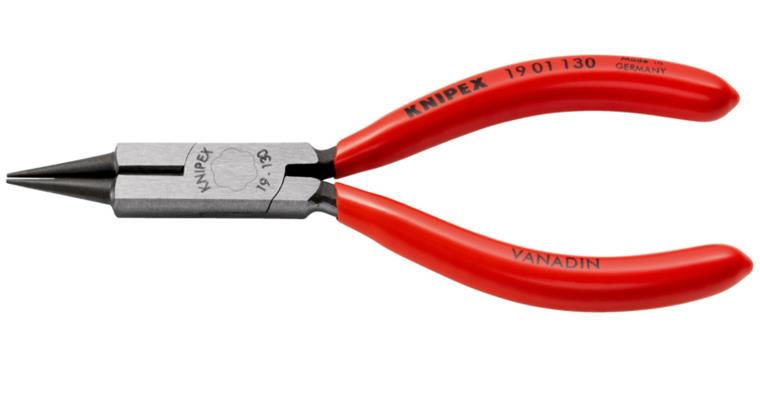1001508001 Round nose pliers with cutting edge Jewelry bending pliers 130 mm Article 19 01 130