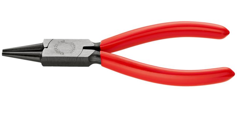 1001500557 Round nose pliers black atramentized with plastic 140 mm Article 22 01 140
