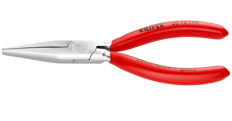 1001594076 Long nose pliers chrome-plated with plastic coating 140 mm Article 30 13 140