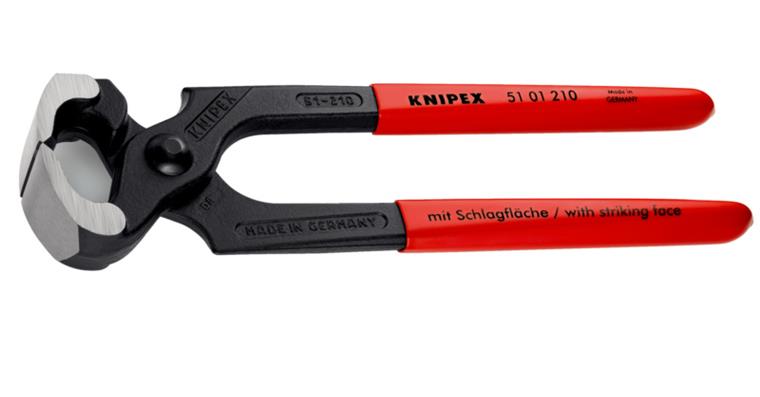 1001542002 Hammer pliers black atramentized with plastic 210 mm Article 51 01 210