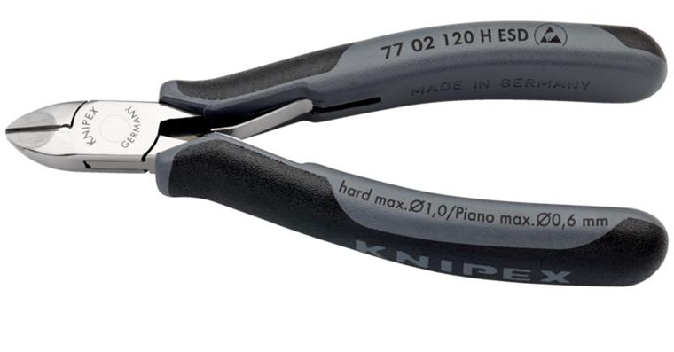 1001500336 Tungsten carbide electronics diagonal cutters ESD 120 mm Article 77 02 120 H ESD