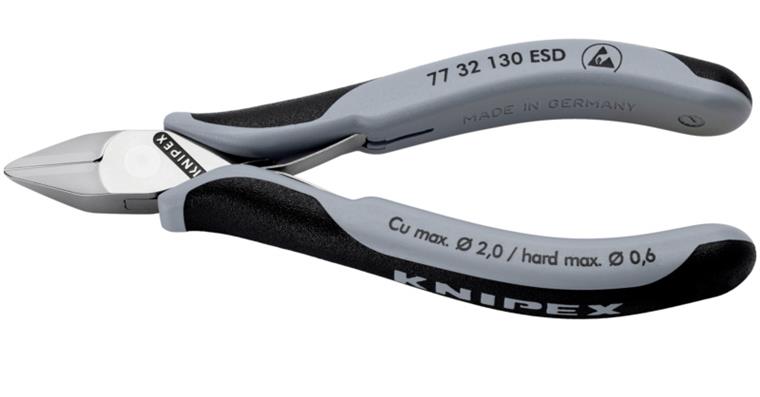1001607097 Electronics diagonal cutters ESD 130 mm Article 77 32 130 ESD